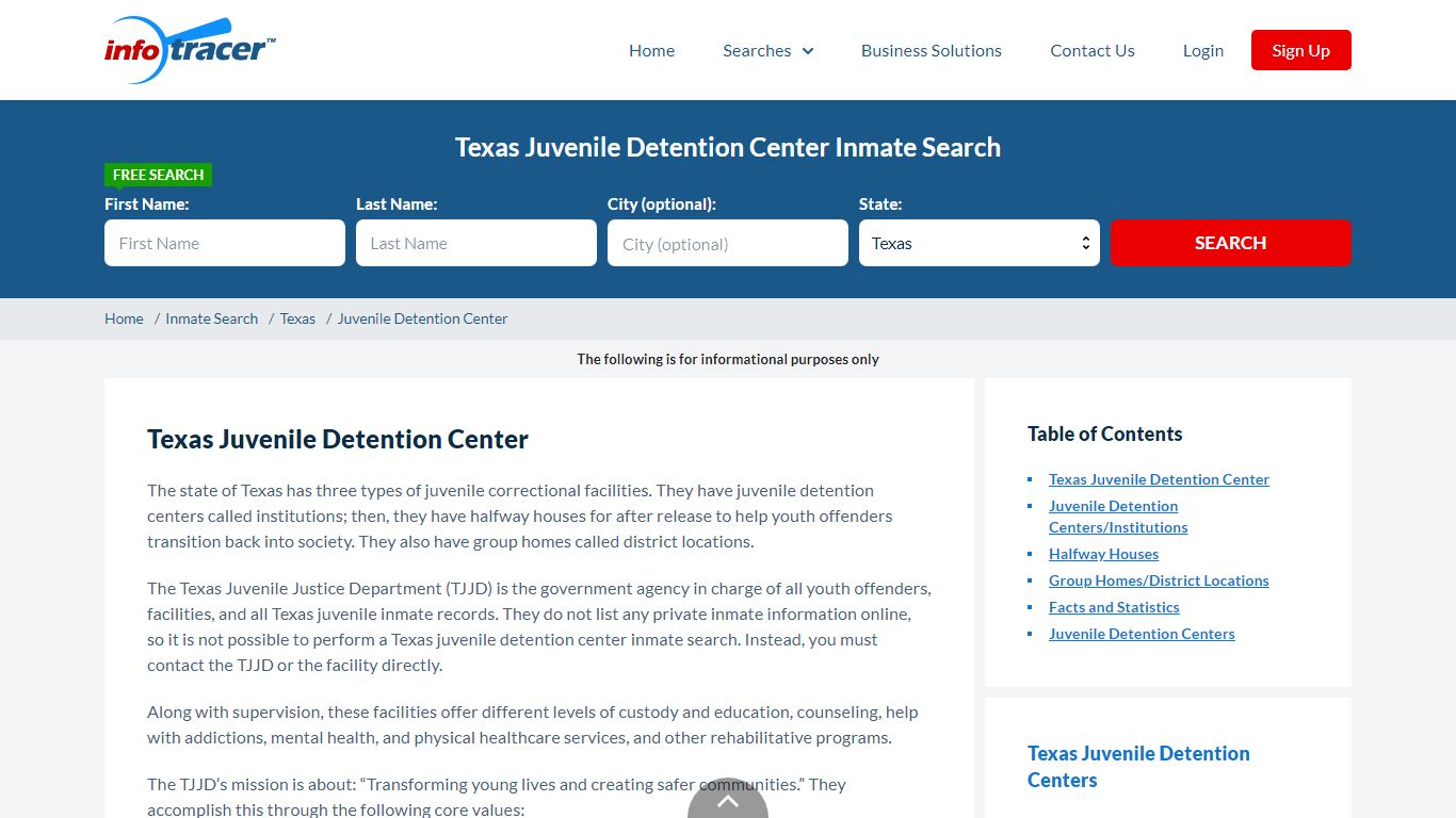 Texas Juvenile Detention Centers Inmate Records Search ...